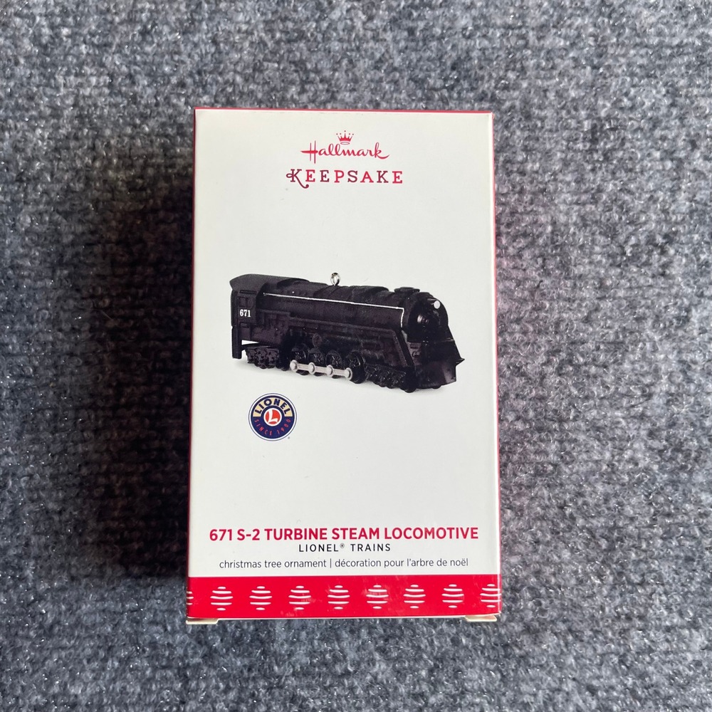 Hallmark Keepsake 2017 Lionel 671 S-2 Turbine Steam Locomotive Ornament QX9262
